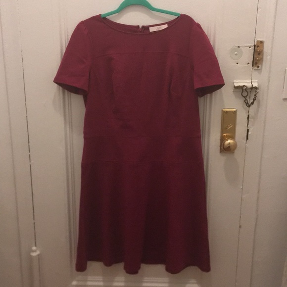 LOFT Dresses & Skirts - Raspberry A line LOFT dress LOFT Dresses & Skirts - Raspberry A line LOFT dress